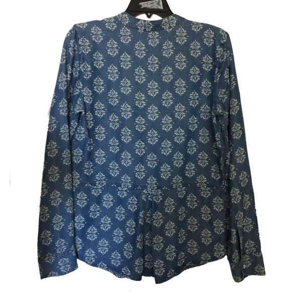Splendid printed chambray button down shirt - Picture 6 of 8